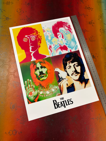 THE BEATLES - POP ART  - Symbios Design Rare Glossy Poster Print