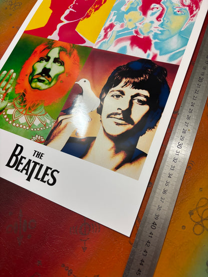 THE BEATLES - POP ART  - Symbios Design Rare Glossy Poster Print