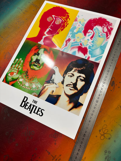 THE BEATLES - POP ART  - Symbios Design Rare Glossy Poster Print