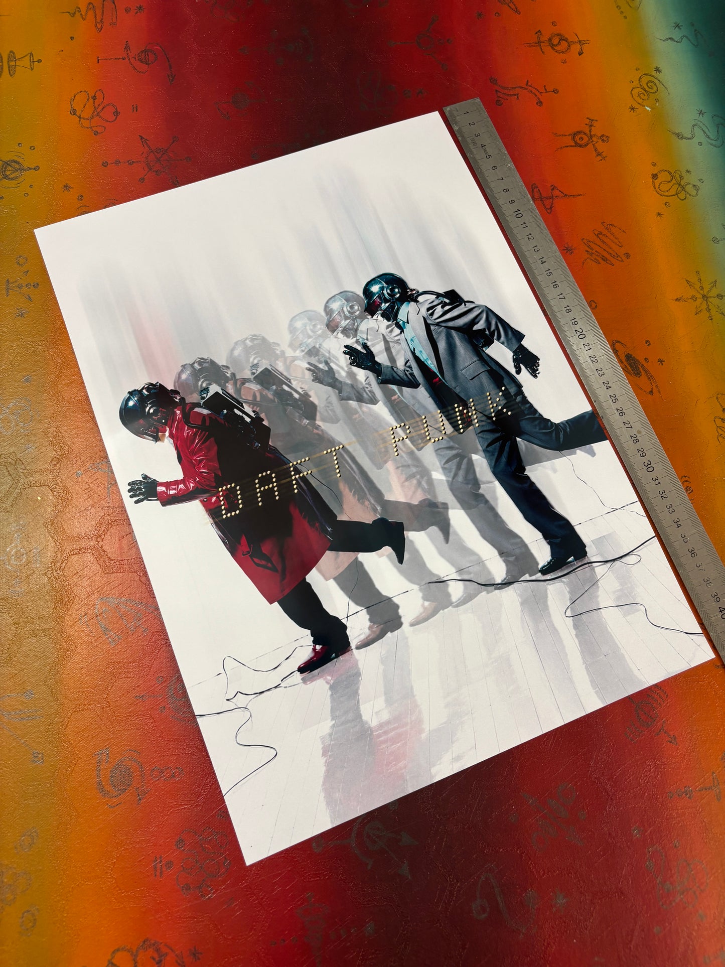 DAFT PUNK - CROSSBEATS - RETRO 1991 - Symbios Design Rare Glossy Poster Print