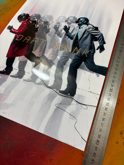 DAFT PUNK - CROSSBEATS - RETRO 1991 - Symbios Design Rare Glossy Poster Print