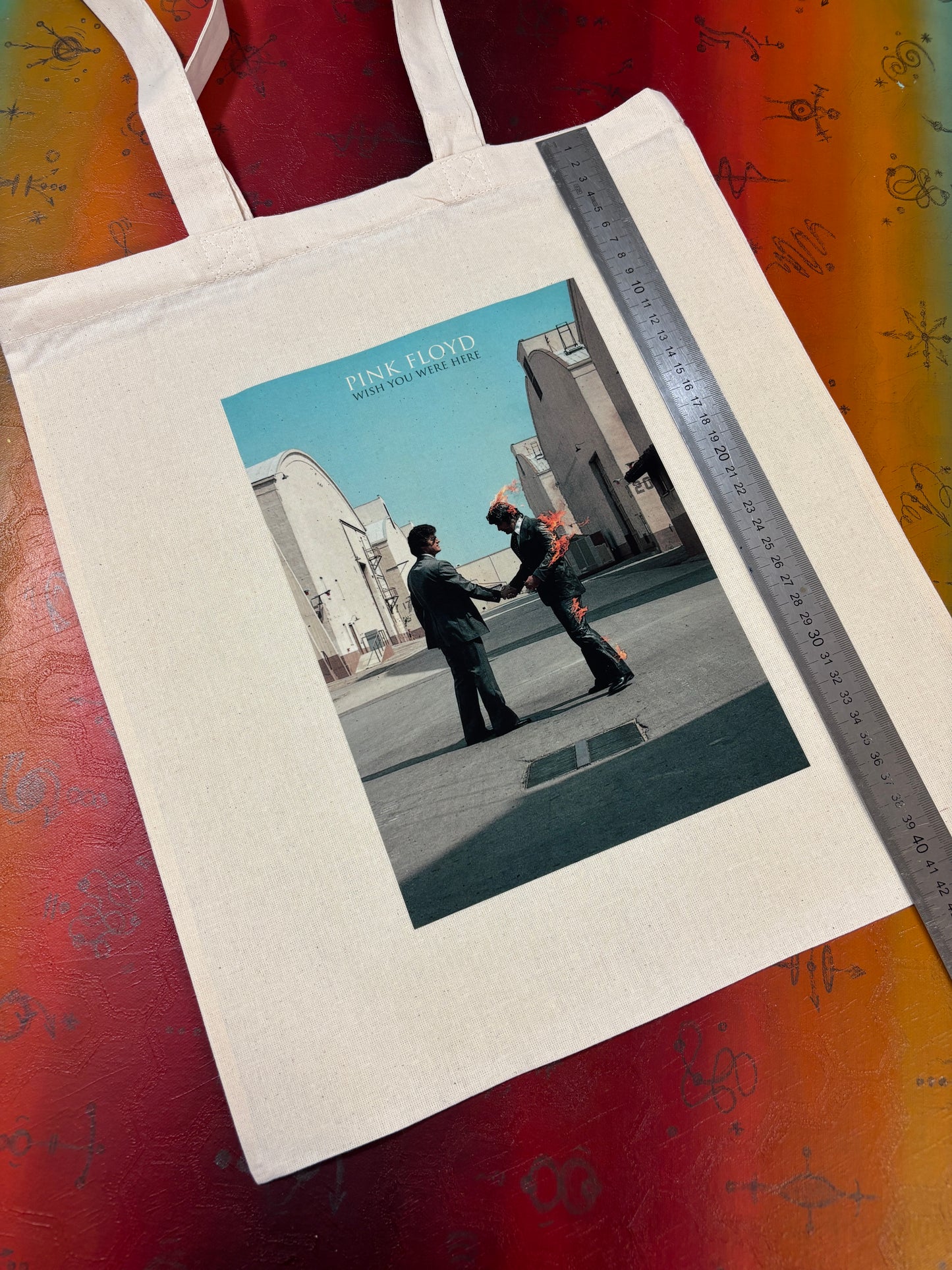 PINK FLOYD - WISH YOU WERE HERE  - Symbios Design Tote Bag