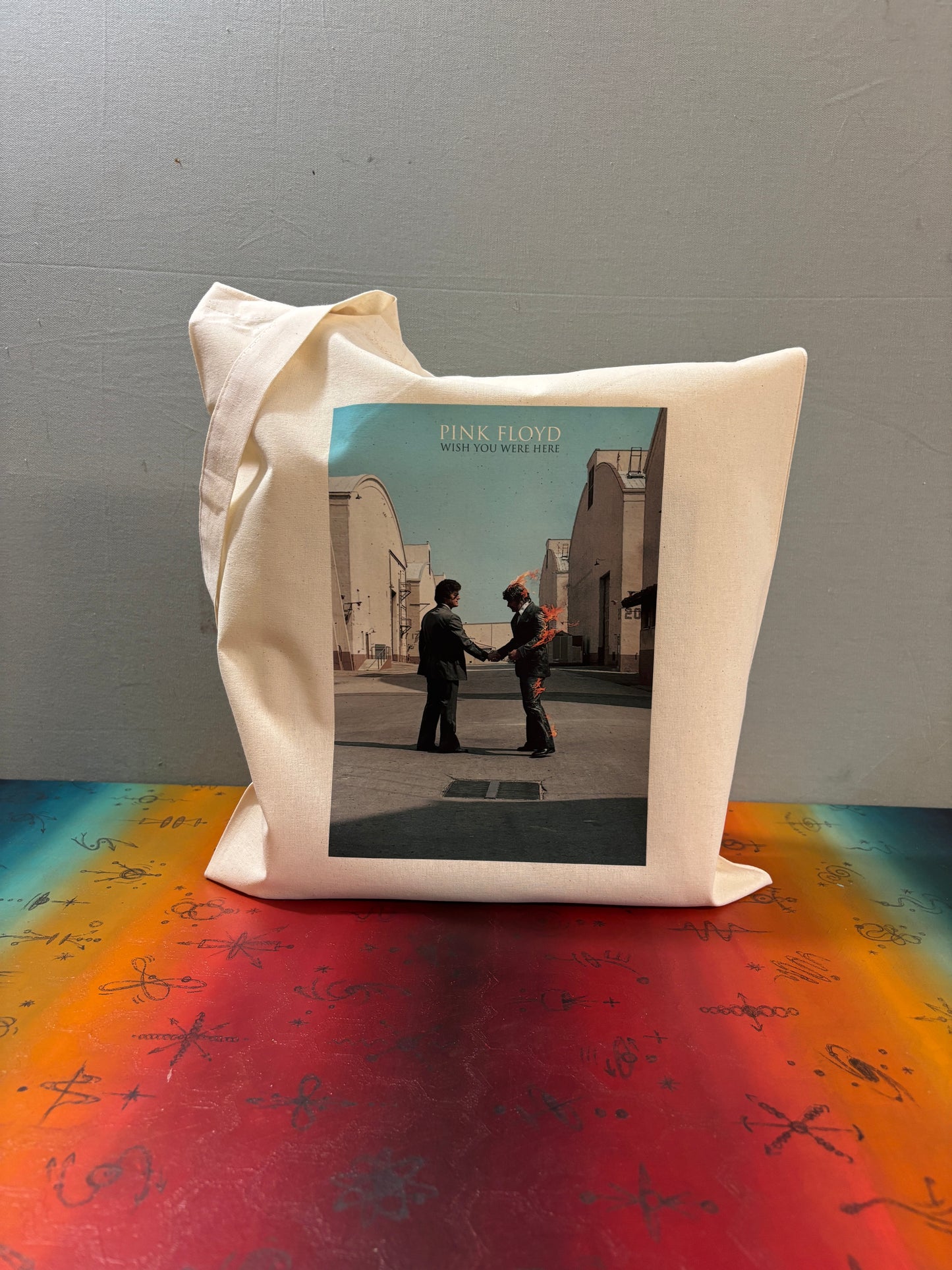 PINK FLOYD - WISH YOU WERE HERE  - Symbios Design Tote Bag