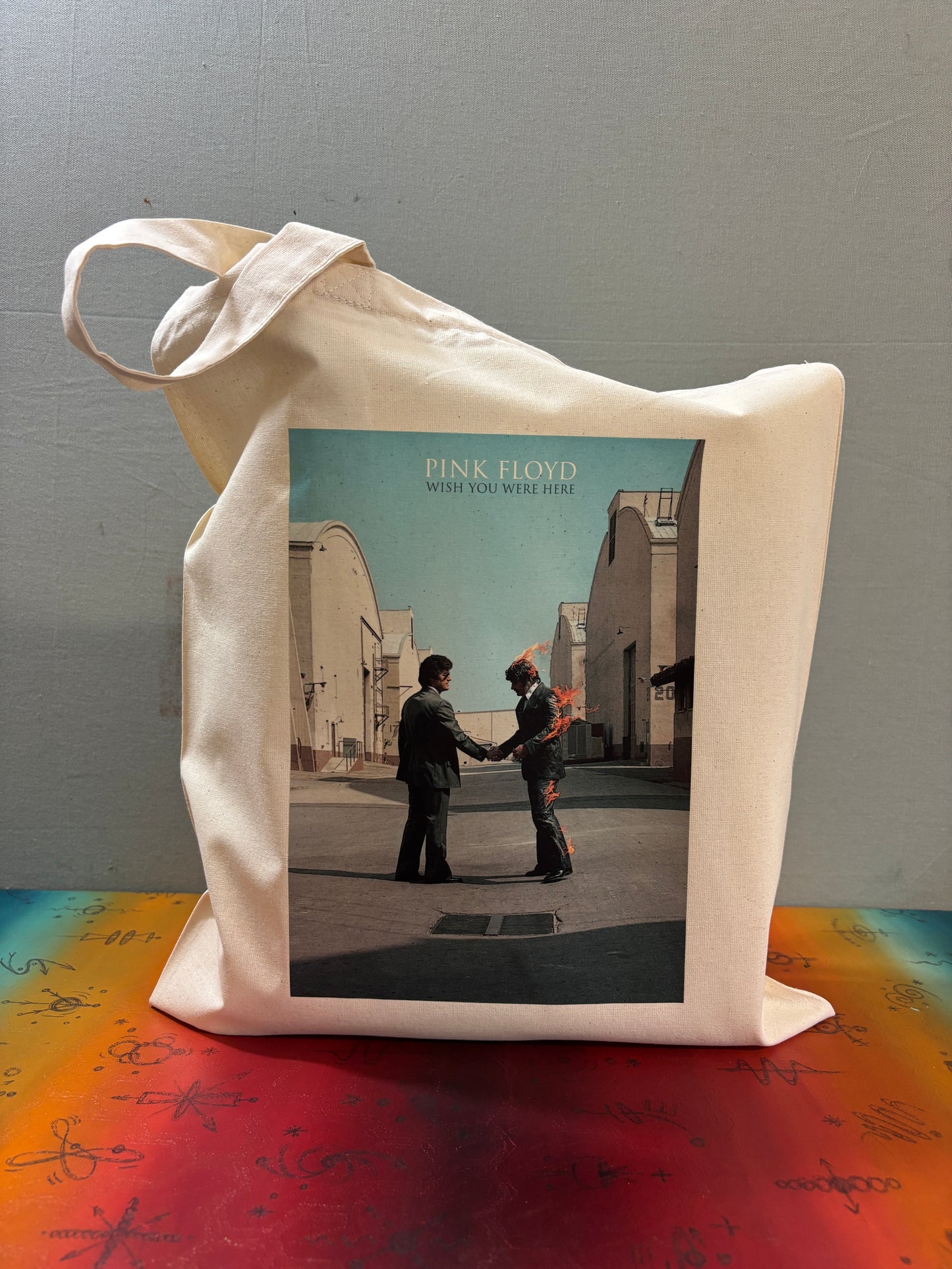 PINK FLOYD - WISH YOU WERE HERE  - Symbios Design Tote Bag