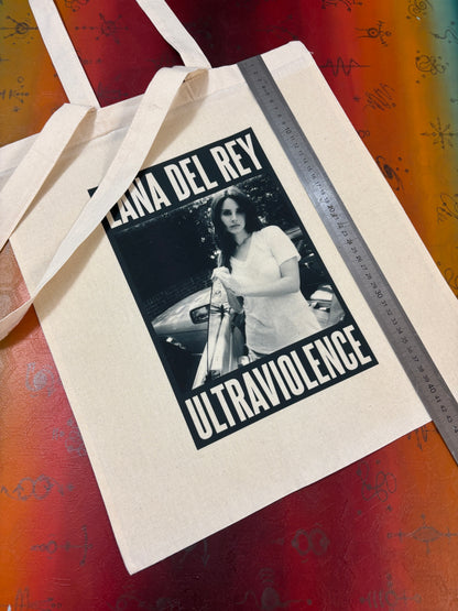LANA DEL REY - ULTRAVIOLENCE  - Symbios Design Tote Bag