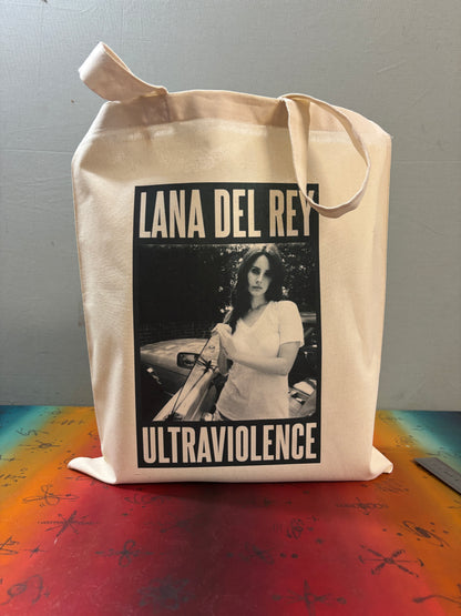 LANA DEL REY - ULTRAVIOLENCE  - Symbios Design Tote Bag