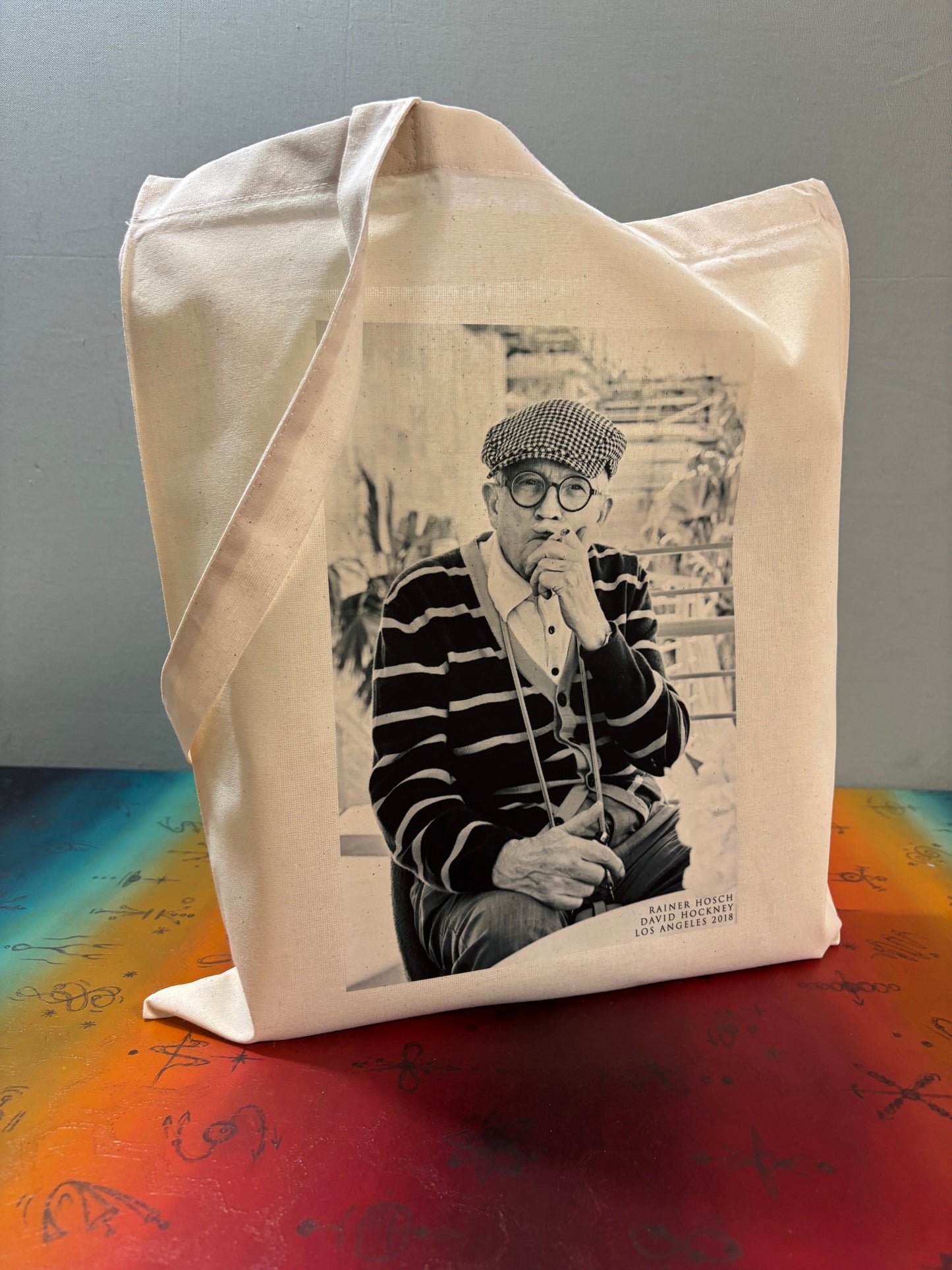 DAVID HOCKNEY - Symbios Design Tote Bag