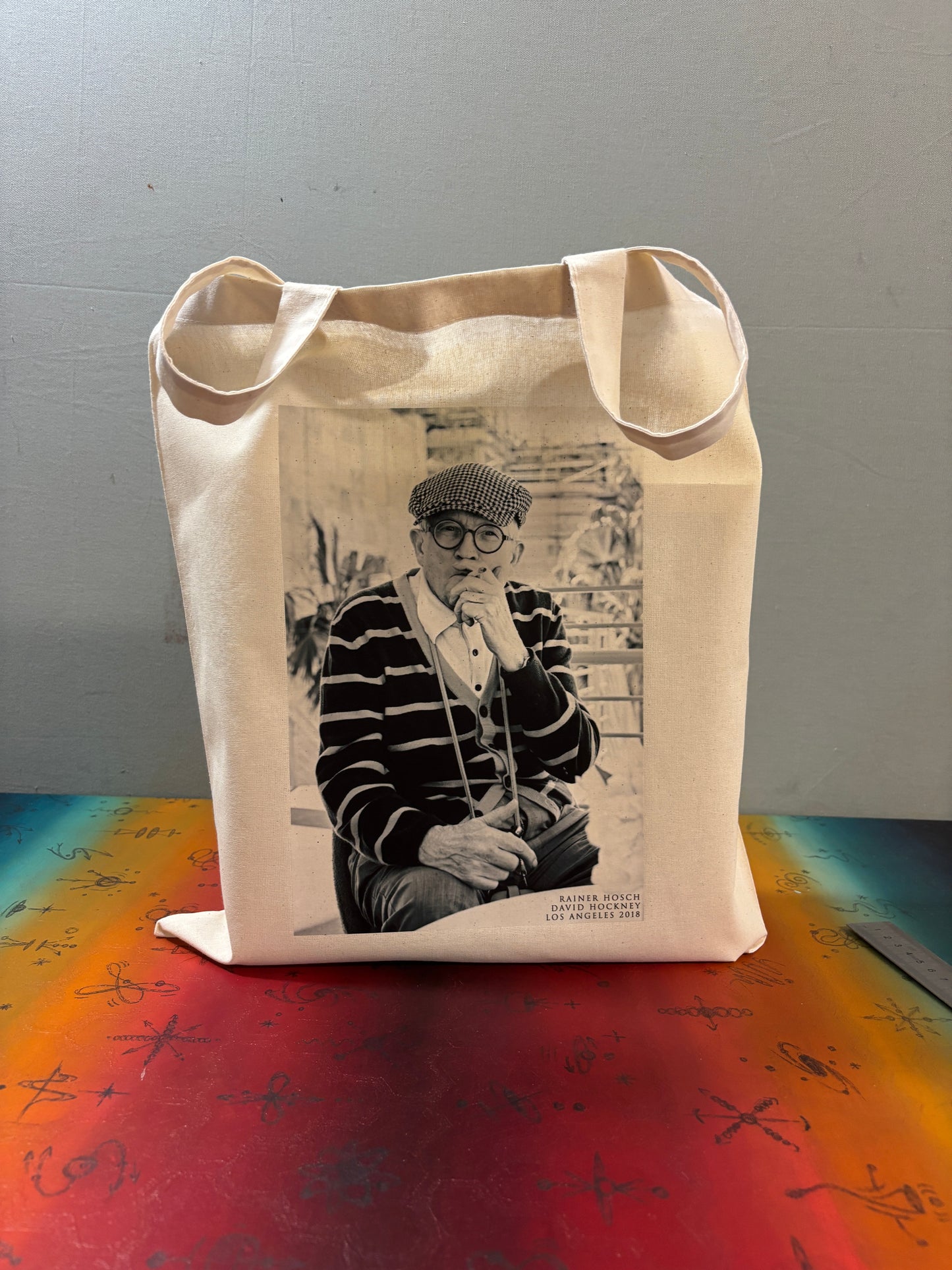 DAVID HOCKNEY - Symbios Design Tote Bag