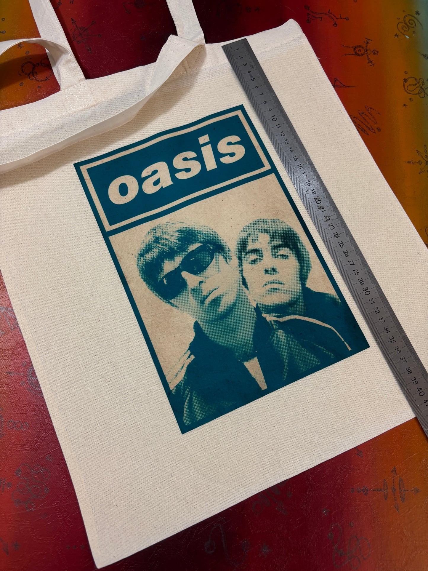 OASIS - BLUE PORTRAIT - Symbios Design Tote Bag