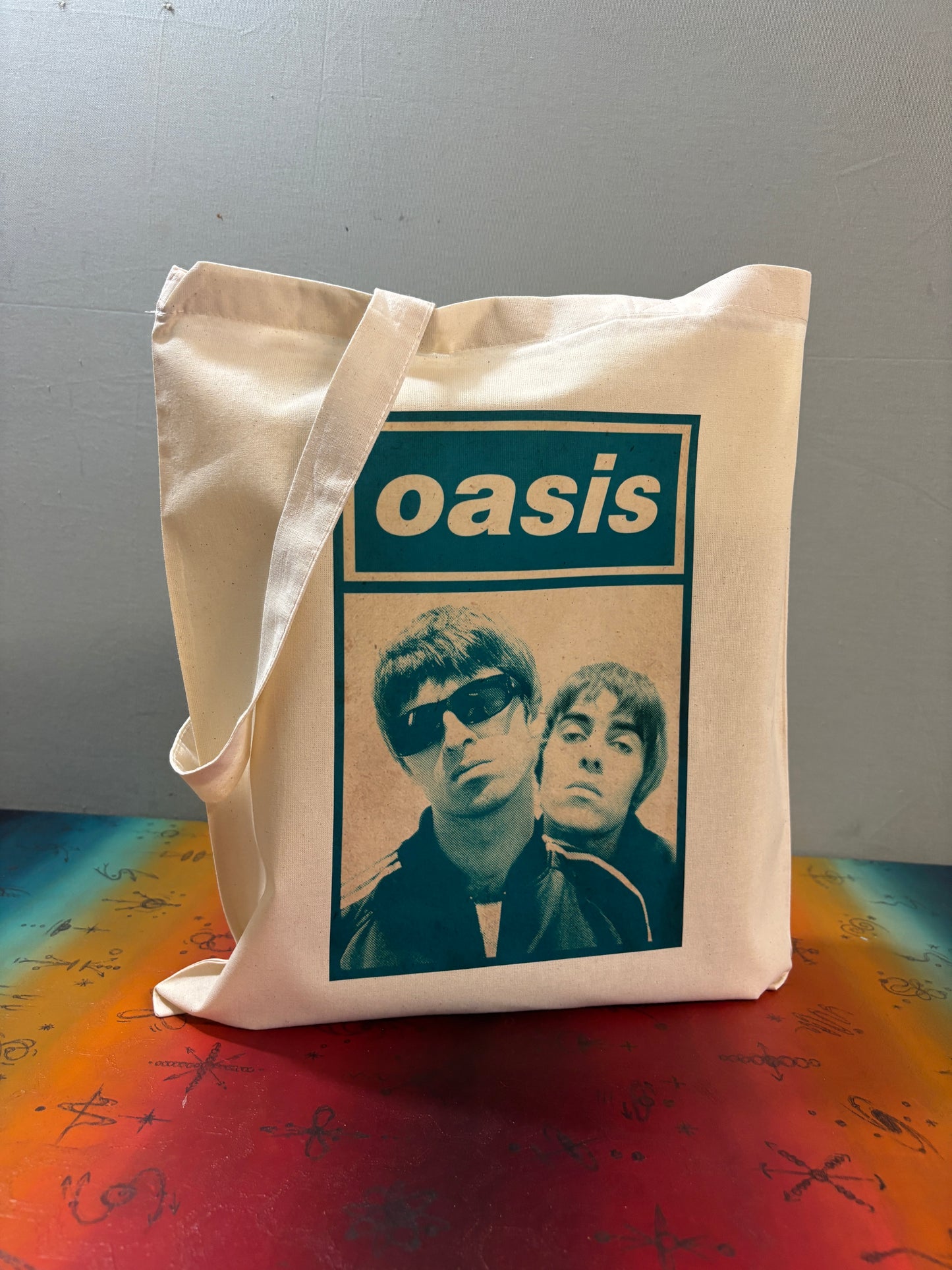 OASIS - BLUE PORTRAIT - Symbios Design Tote Bag