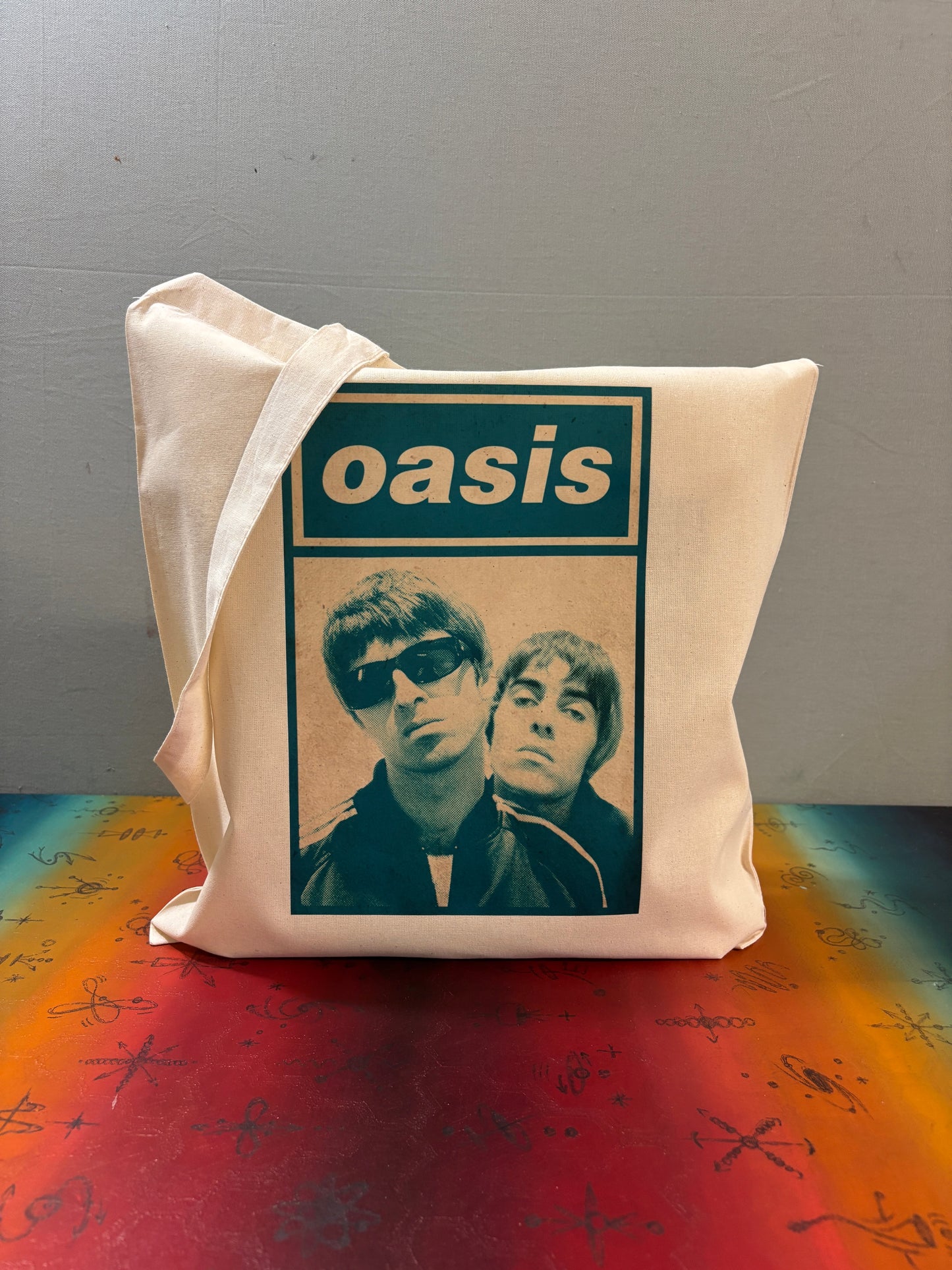 OASIS - BLUE PORTRAIT - Symbios Design Tote Bag