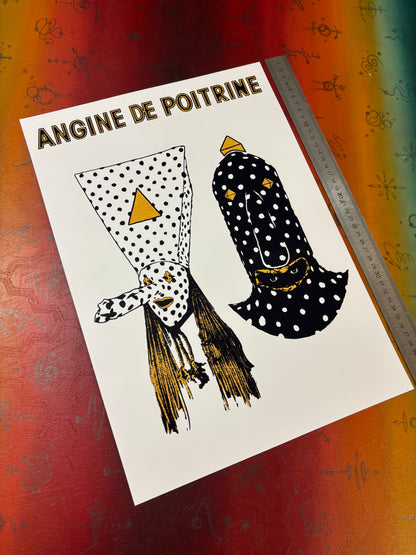 ANGINE DE POITRINE - Symbios Design Rare Glossy Poster Print