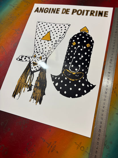 ANGINE DE POITRINE - Symbios Design Rare Glossy Poster Print