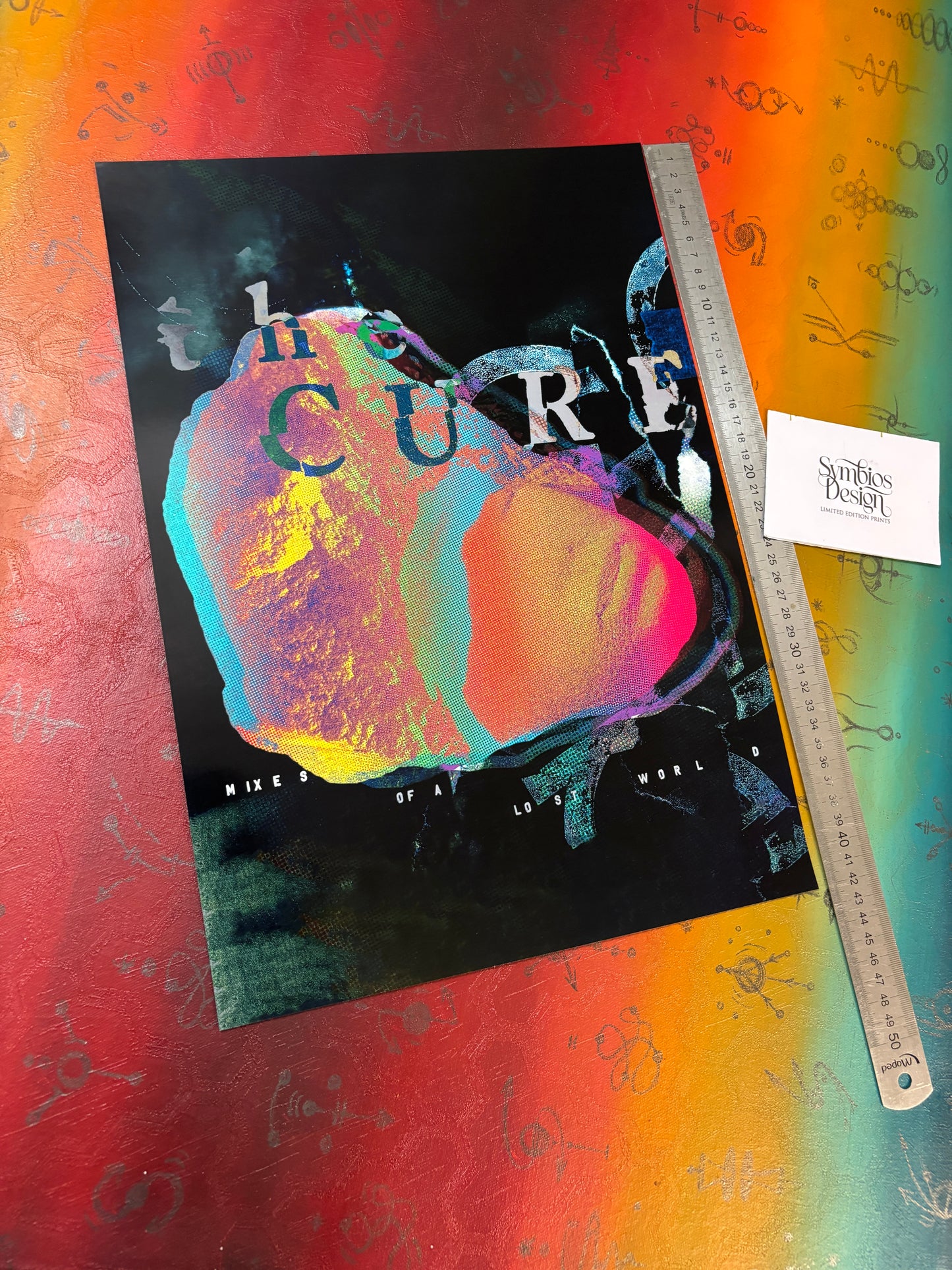 THE CURE - MIXES OF A LOST WORLD - Symbios Design Glossy Poster Print