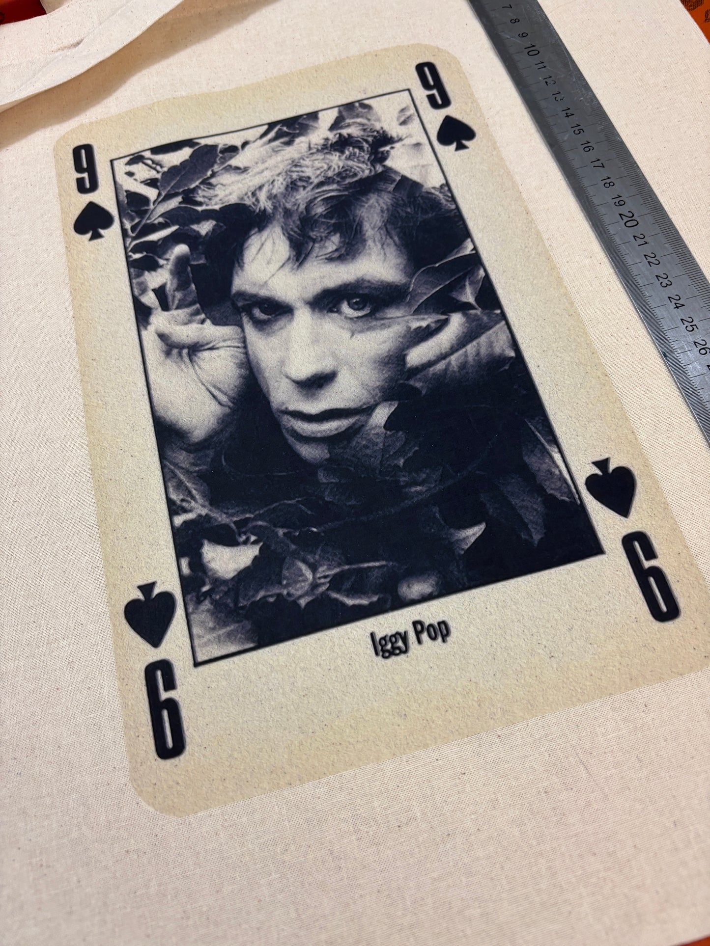 Sac cabas rétro IGGY POP : style années 90, coton certifié Oeko-Tex