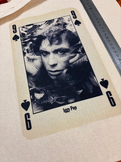 Sac cabas rétro IGGY POP : style années 90, coton certifié Oeko-Tex