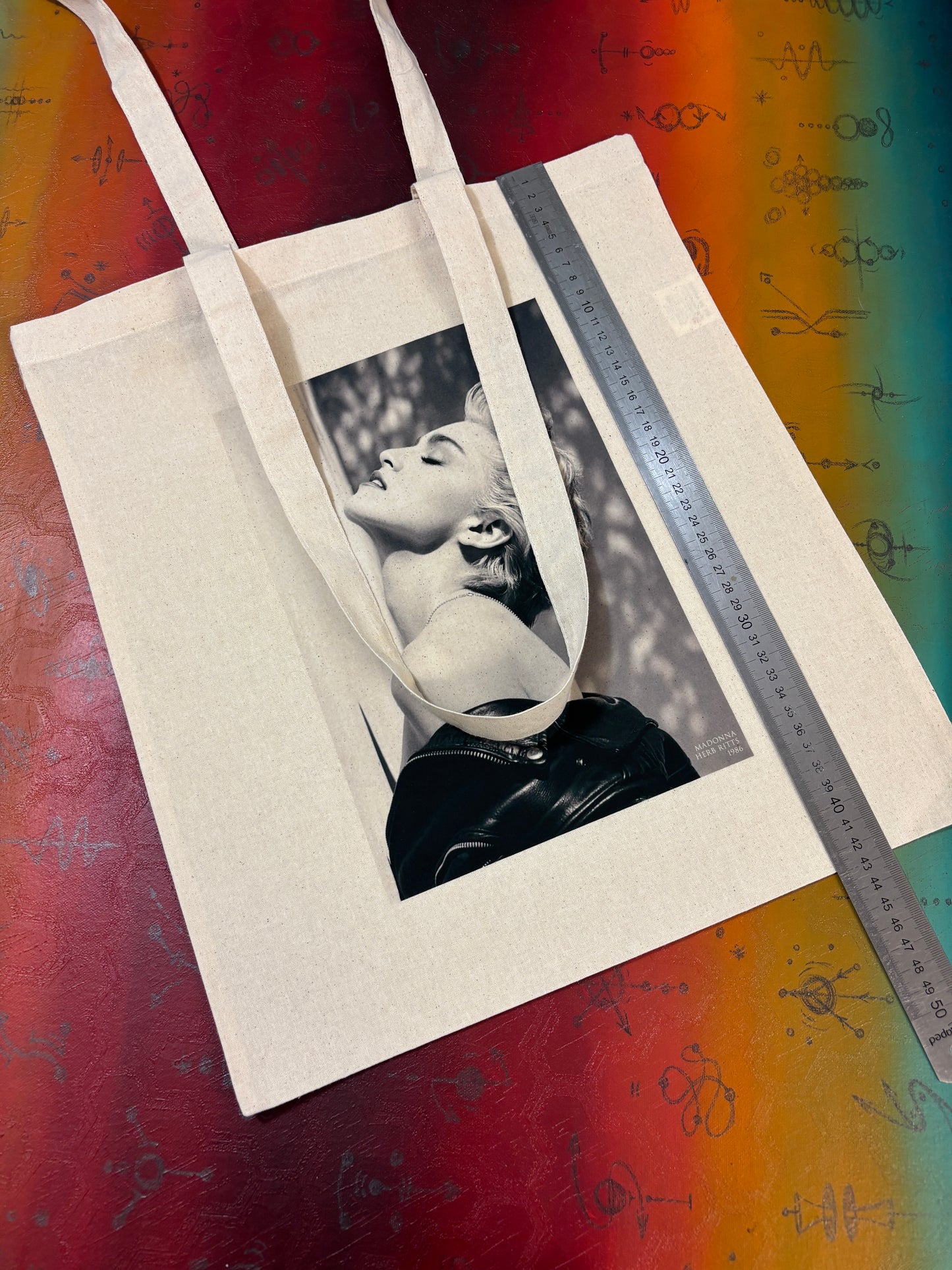 MADONNA - Retro Tote Bag: 90s Style, Oeko-Tex Cotton