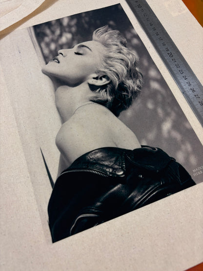 MADONNA - Retro Tote Bag: 90s Style, Oeko-Tex Cotton