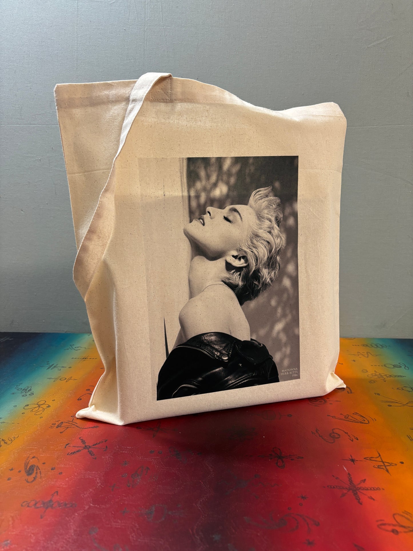 MADONNA - Retro Tote Bag: 90s Style, Oeko-Tex Cotton