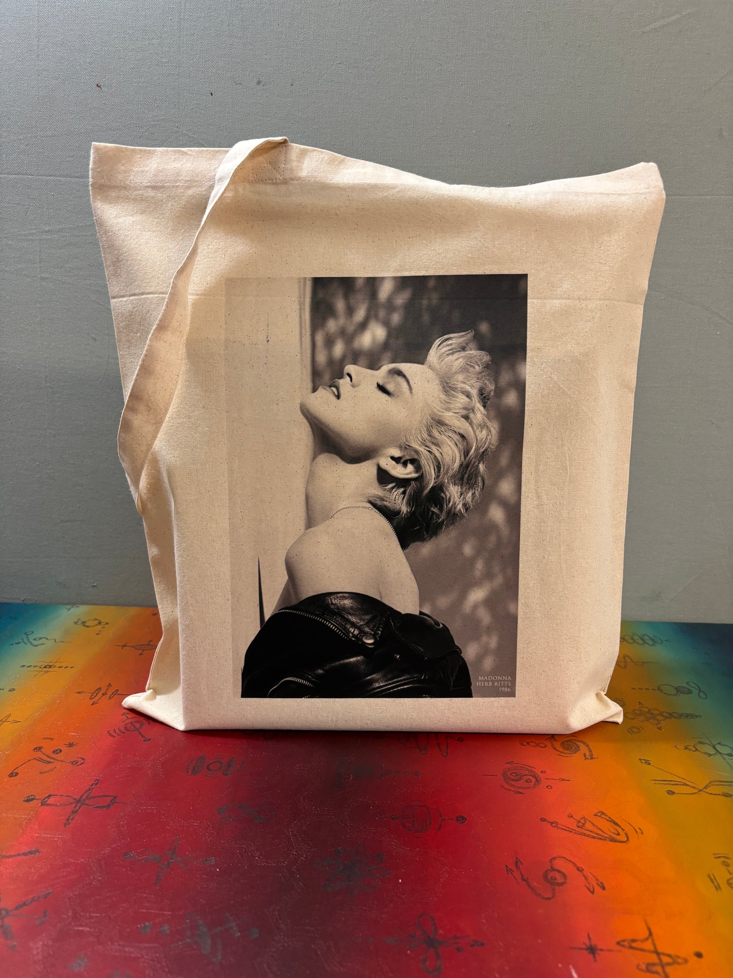 MADONNA - Retro Tote Bag: 90s Style, Oeko-Tex Cotton