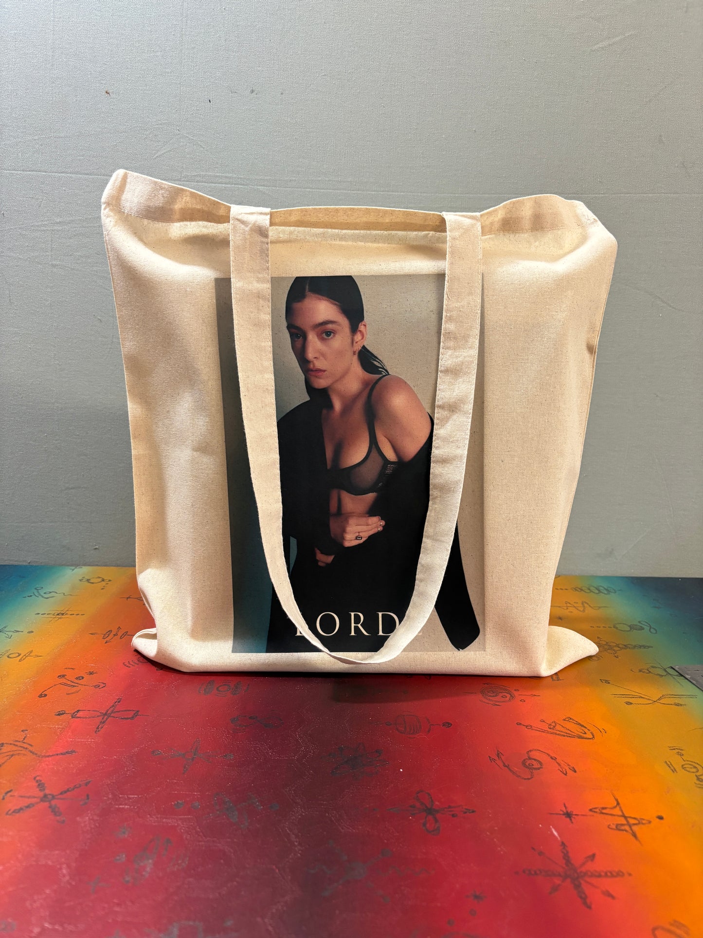 Sac cabas rétro IGGY POP : style années 90, coton certifié Oeko-Tex
