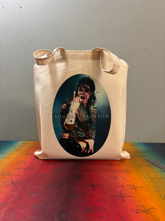 MICHAEL JACKSON  - Retro Tote Bag: 90s Style, Oeko-Tex Cotton