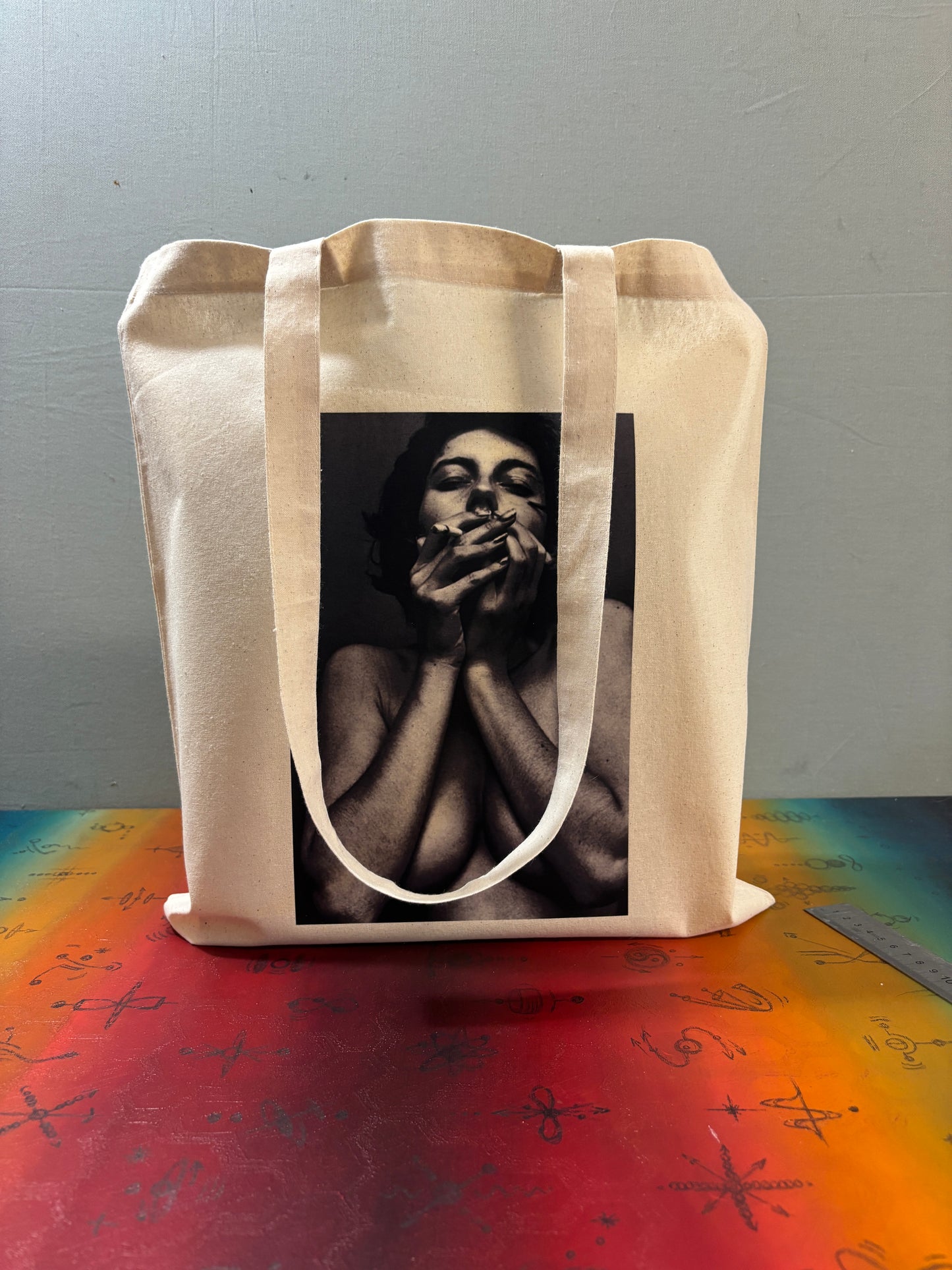 EROS I - Retro Tote Bag: 90s Style, Oeko-Tex Cotton