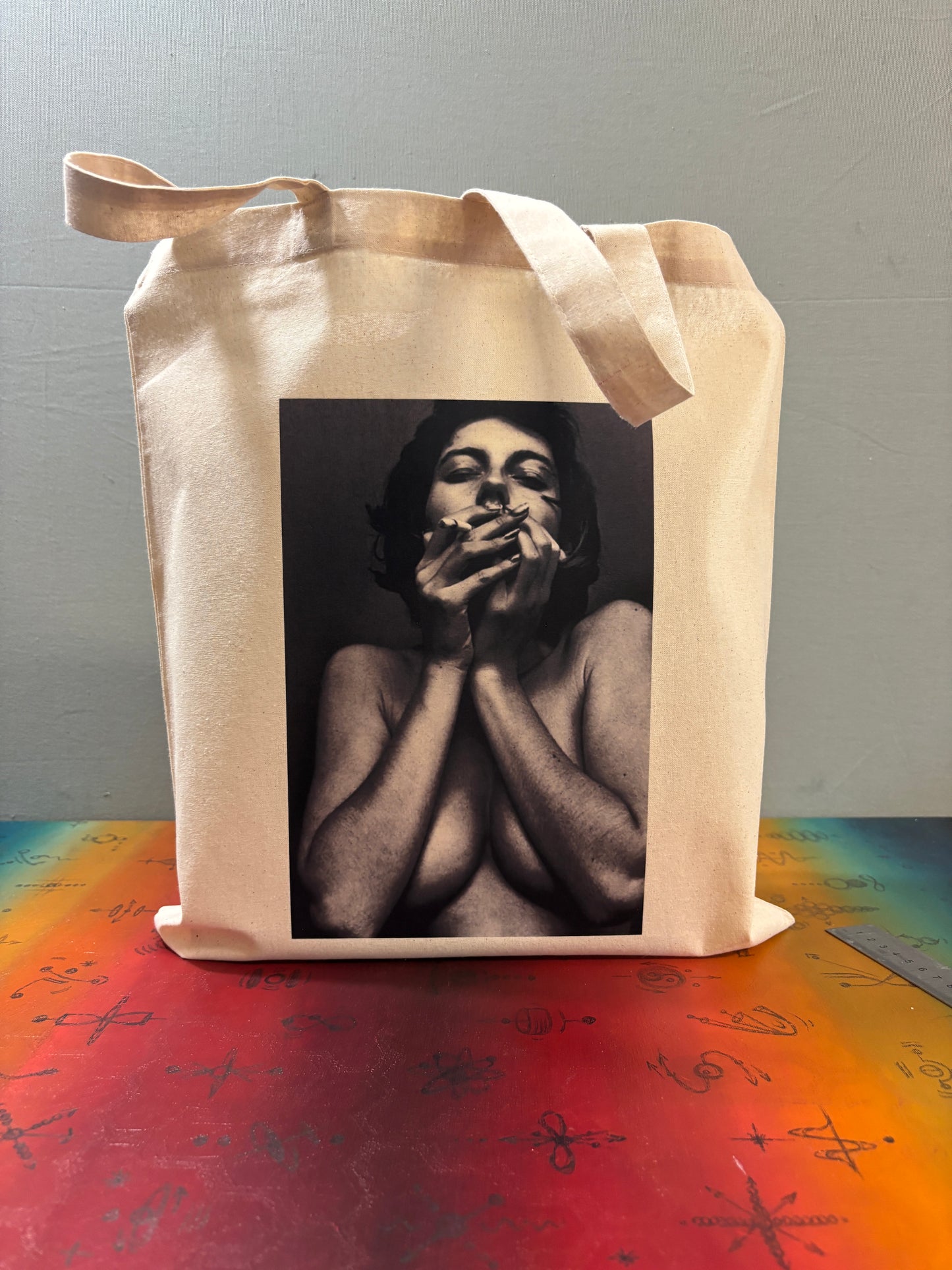 EROS I - Retro Tote Bag: 90s Style, Oeko-Tex Cotton