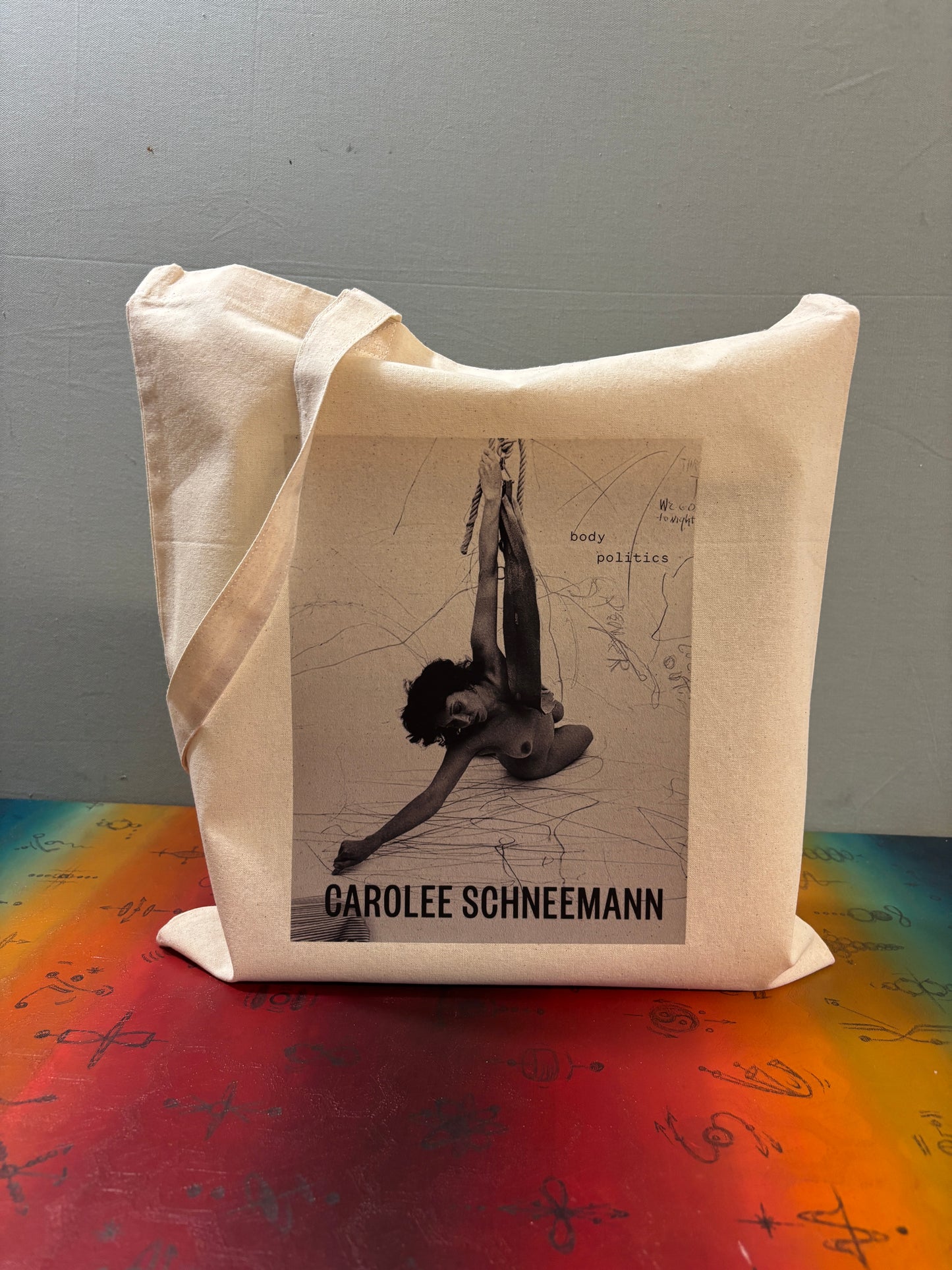 BODY POLITICS - Retro Tote Bag: 90s Style, Oeko-Tex Cotton