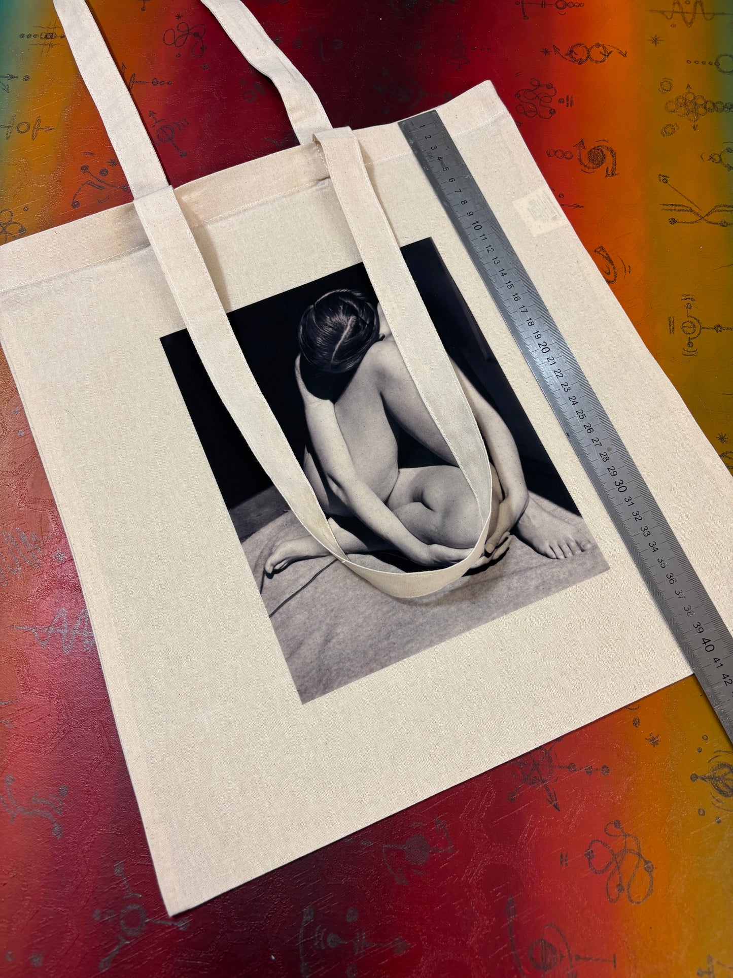 EROS III - Retro Tote Bag: 90s Style, Oeko-Tex Cotton