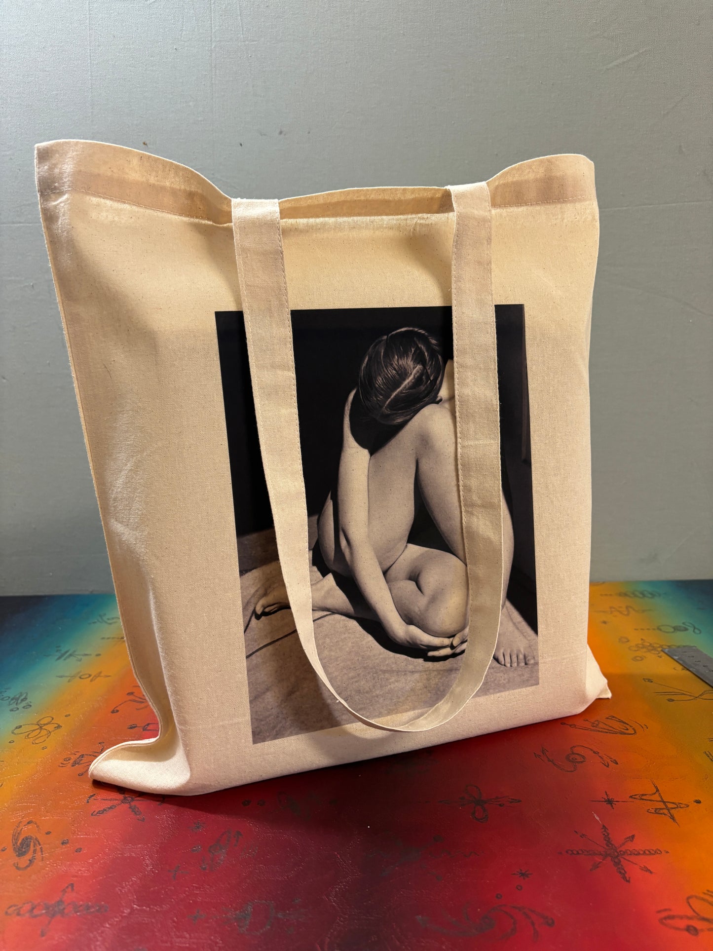 EROS III - Retro Tote Bag: 90s Style, Oeko-Tex Cotton