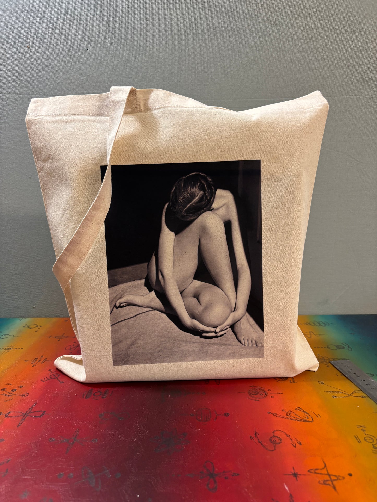 EROS III - Retro Tote Bag: 90s Style, Oeko-Tex Cotton