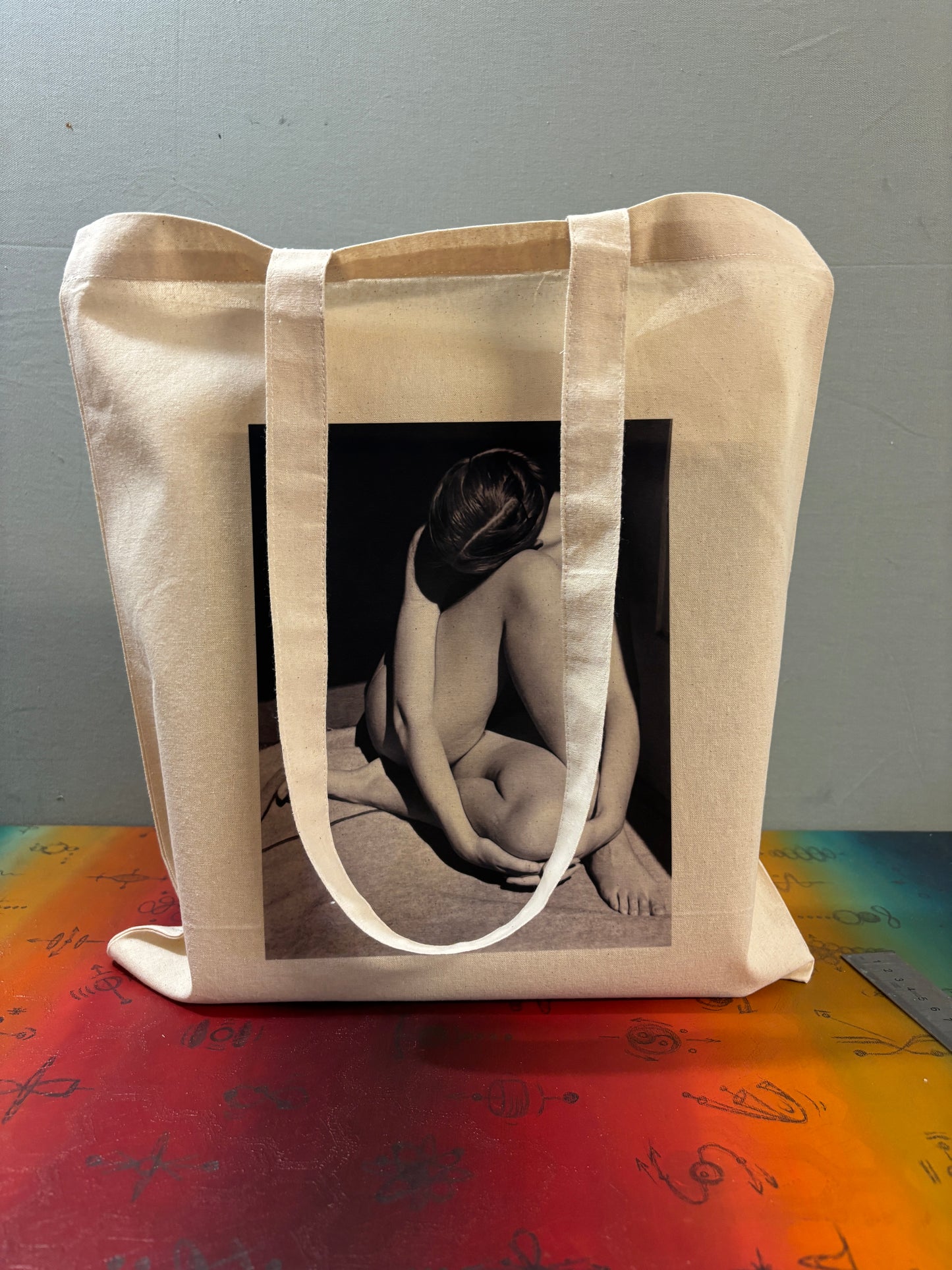 EROS III - Retro Tote Bag: 90s Style, Oeko-Tex Cotton