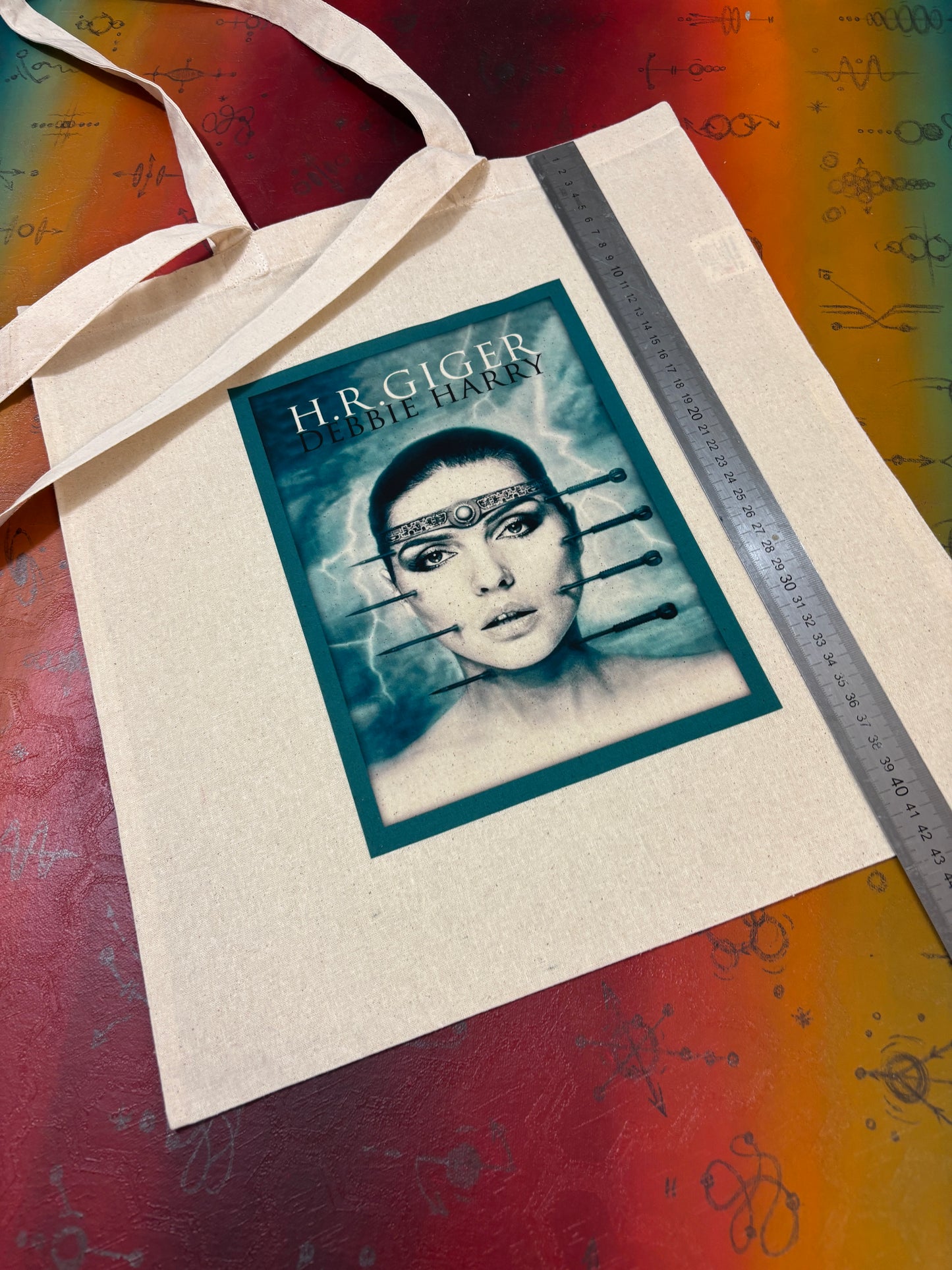 DEBBIE HARRY - H.R. GIGER - Retro Tote Bag: 90s Style, Oeko-Tex Cotton