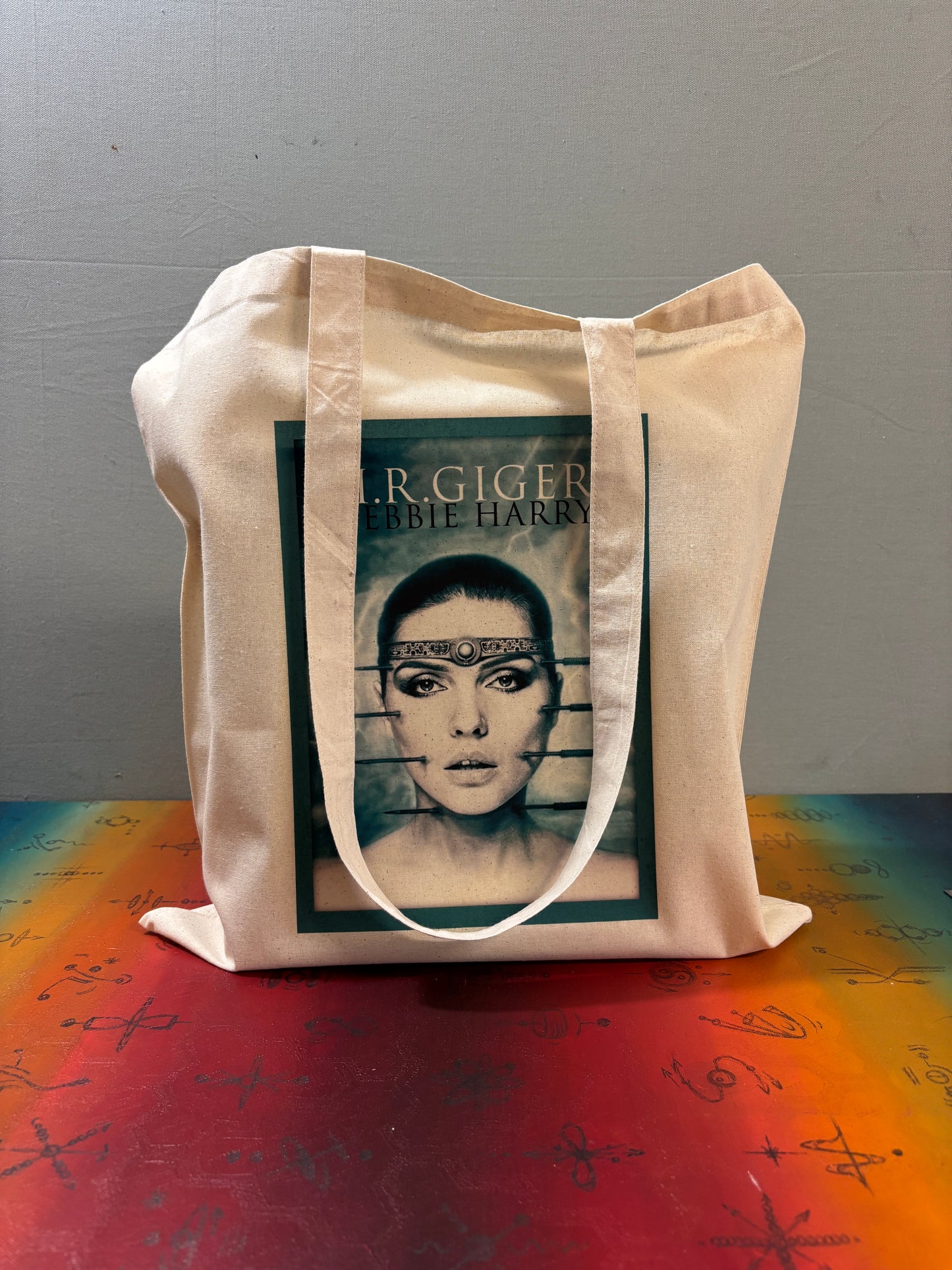 DEBBIE HARRY - H.R. GIGER - Retro Tote Bag: 90s Style, Oeko-Tex Cotton