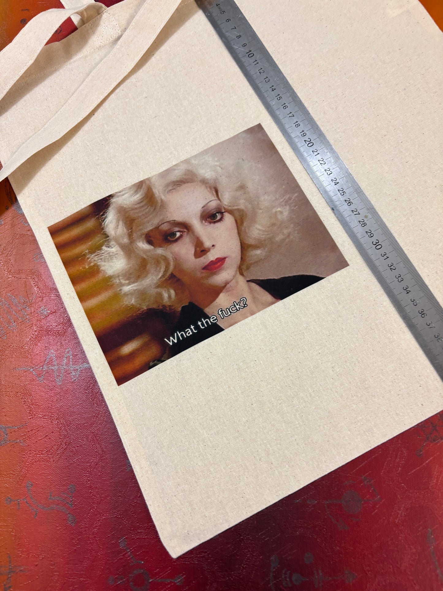 WHAT THE FUCK? - Retro Tote Bag: 90s Style, Oeko-Tex Cotton