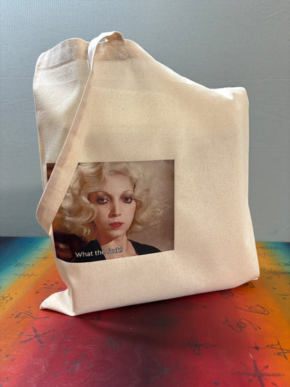 WHAT THE FUCK? - Retro Tote Bag: 90s Style, Oeko-Tex Cotton