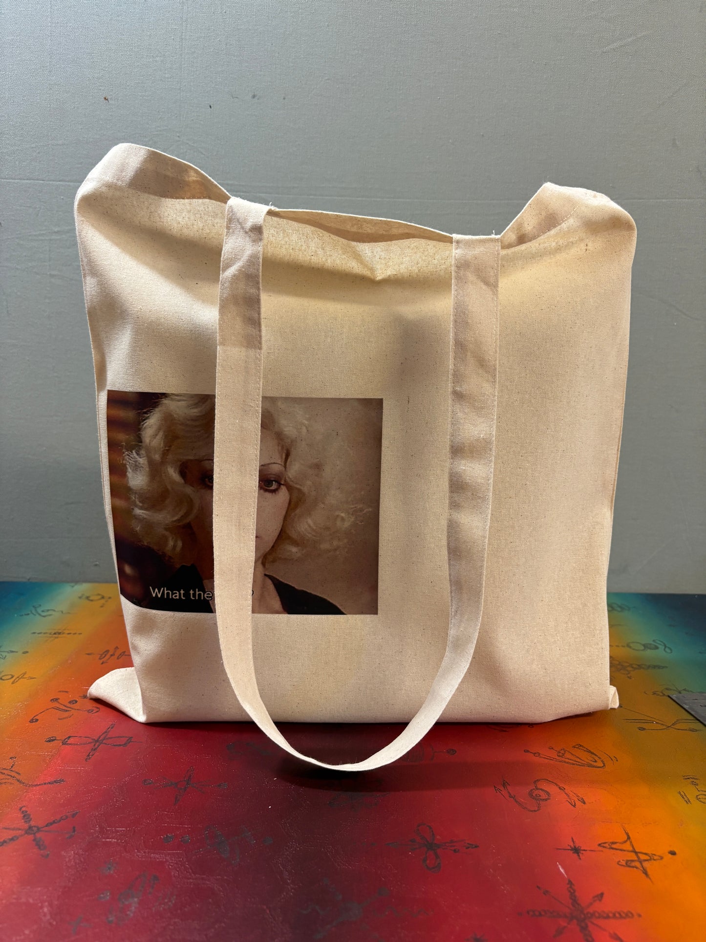 WHAT THE FUCK? - Retro Tote Bag: 90s Style, Oeko-Tex Cotton