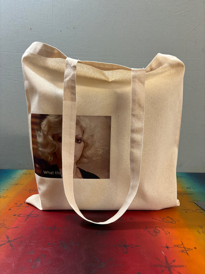 WHAT THE FUCK? - Retro Tote Bag: 90s Style, Oeko-Tex Cotton