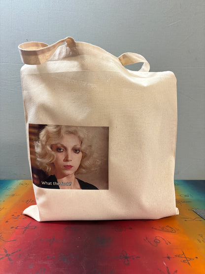 WHAT THE FUCK? - Retro Tote Bag: 90s Style, Oeko-Tex Cotton