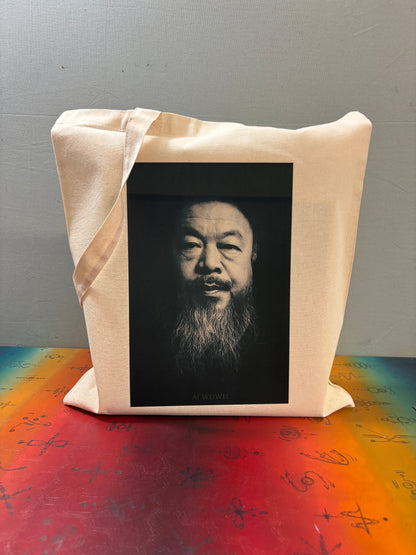 AI WEIWEI - Retro Tote Bag: 90s Style, Oeko-Tex Cotton