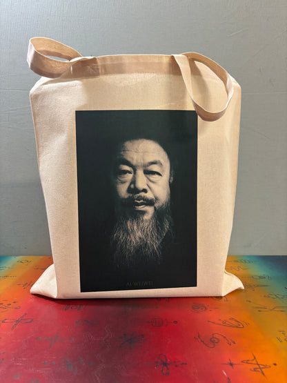 AI WEIWEI - Retro Tote Bag: 90s Style, Oeko-Tex Cotton