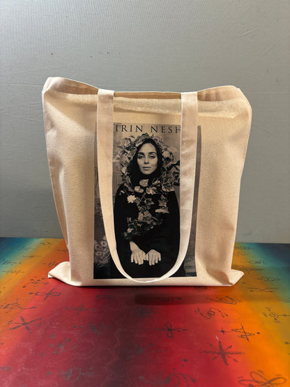 SHIRIN NESHAT - Retro Tote Bag: 90s Style, Oeko-Tex Cotton