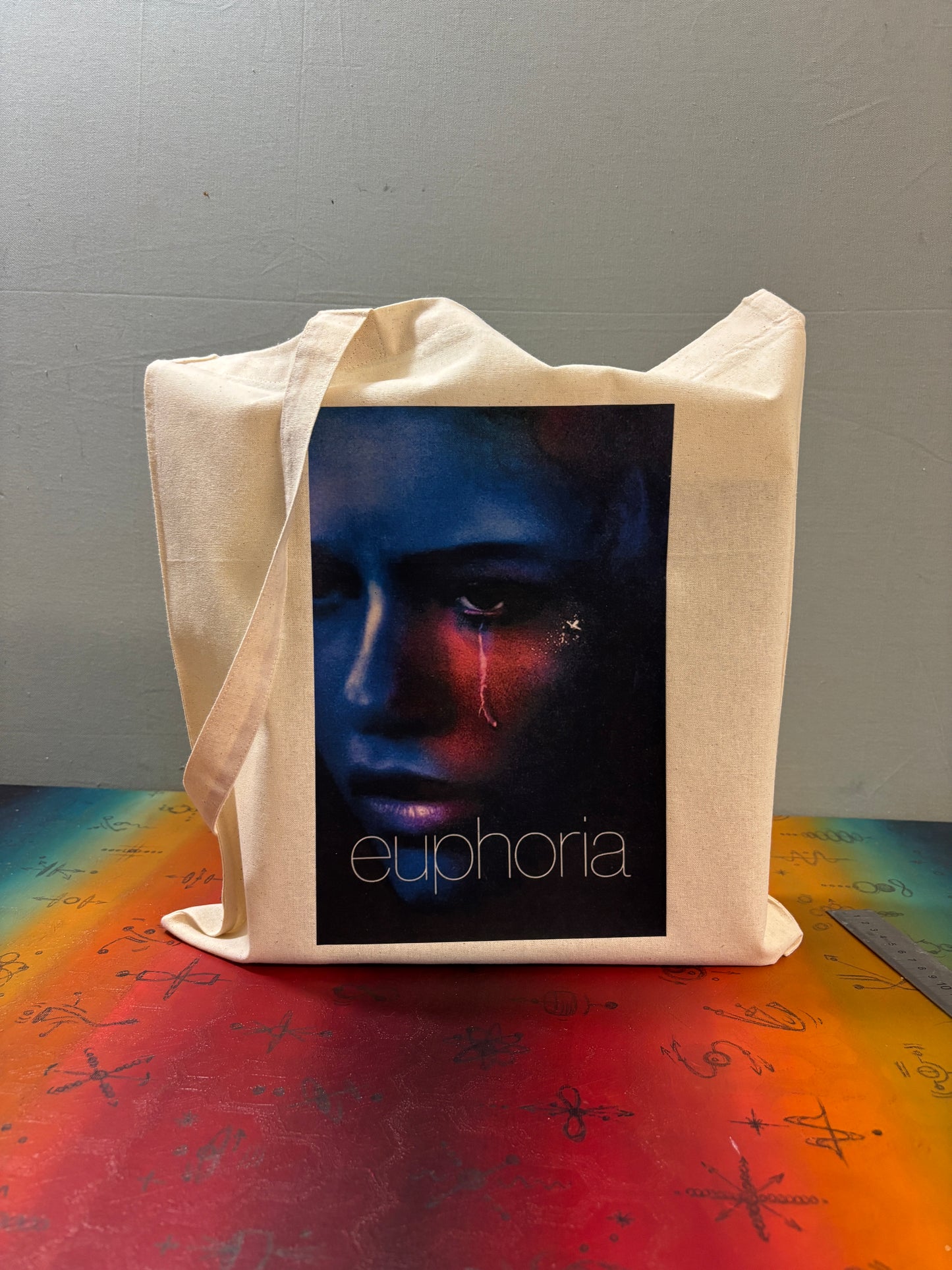 EUPHORIA - ZENDAYA - Retro Tote Bag: 90s Style, Oeko-Tex Cotton