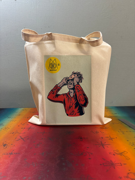 MODERAT - Retro Tote Bag: 90s Style, Oeko-Tex Cotton