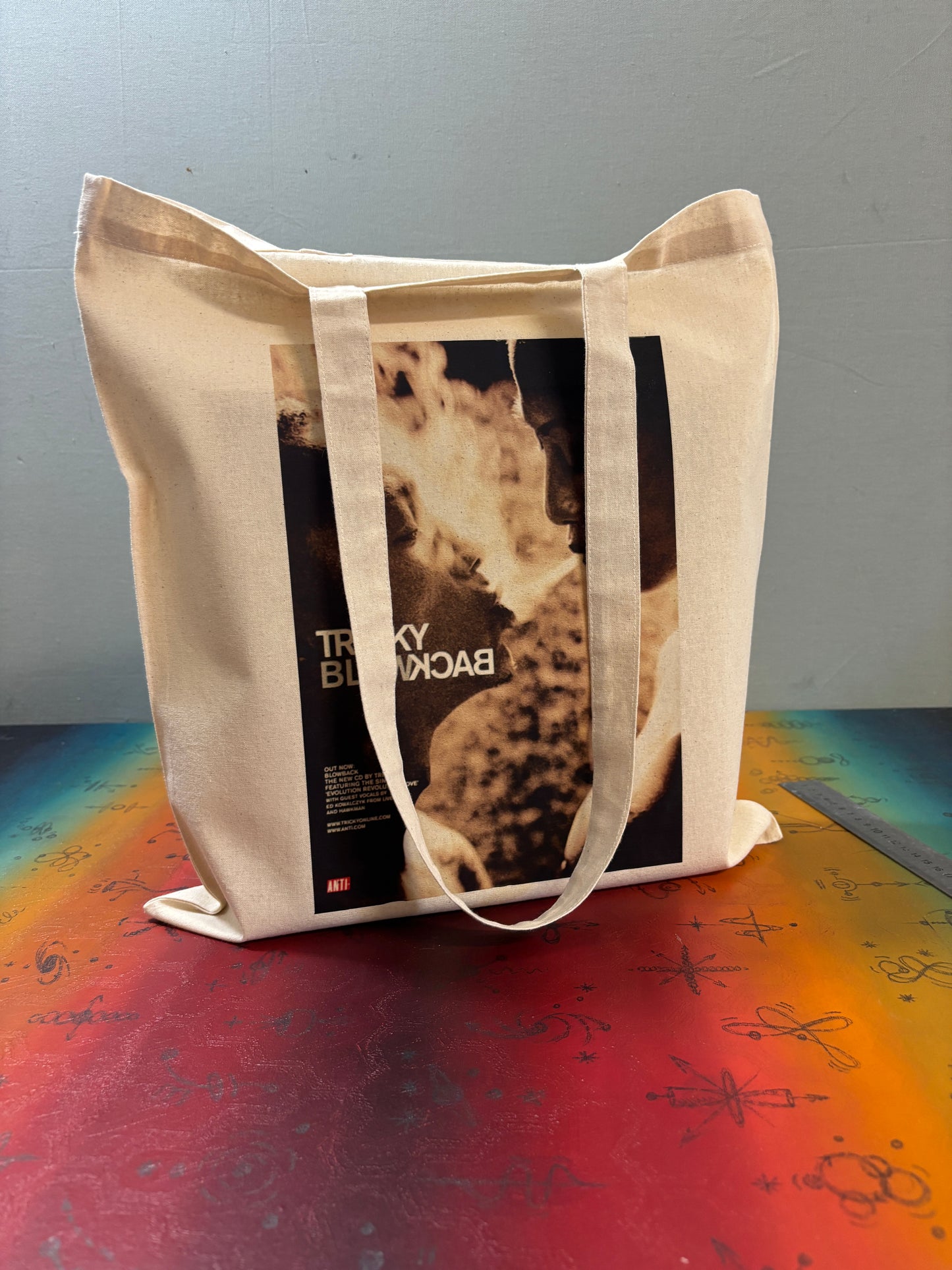 Sac cabas rétro IGGY POP : style années 90, coton certifié Oeko-Tex