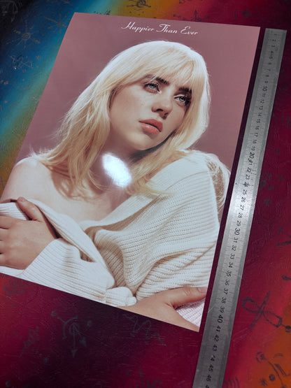 BILLIE EILISH - HAPPIER THAN EVER - Symbios Design Rare Glossy Poster Print