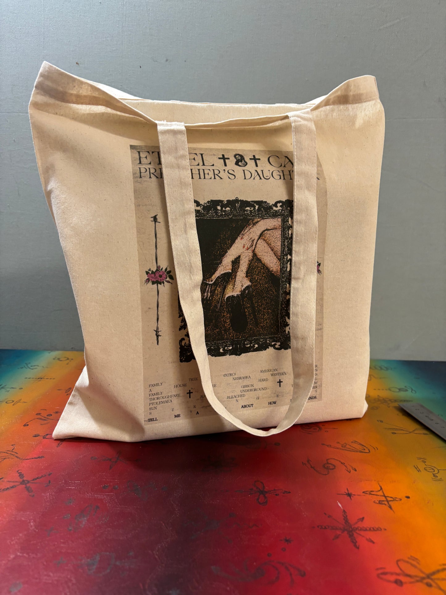 ETHEL CAIN - PREACHERS DAUGHTER  - Symbios Design Tote Bag