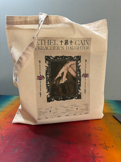ETHEL CAIN - PREACHERS DAUGHTER  - Symbios Design Tote Bag