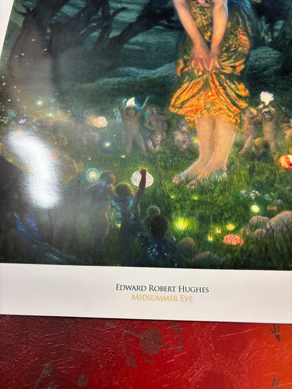 EDWARD ROBERT HUGHES - MIDSUMMER EVE - Symbios Design Rare Glossy Poster Print